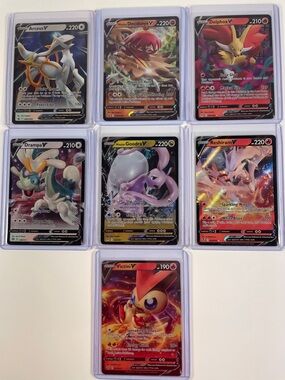 Pokémon V Lot - Arceus, Decidueye, Delphox, Drampa, Goodra, Reshiram & Victini